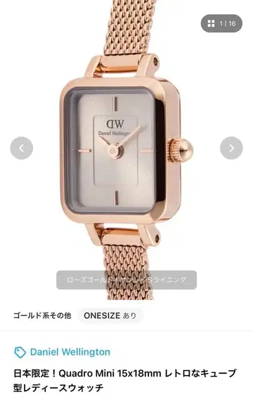 새상품 Daniel Wellington 로즈 골드 시계