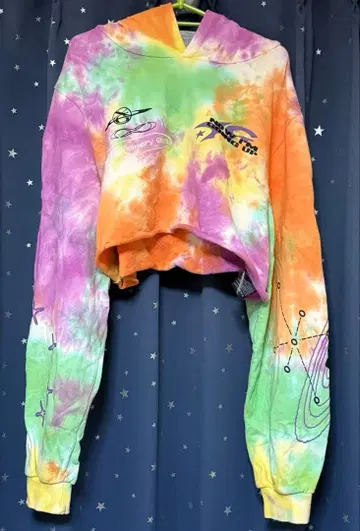 XG Tie-Dye CroppedHoodie 타이다이 후디 L 사이즈