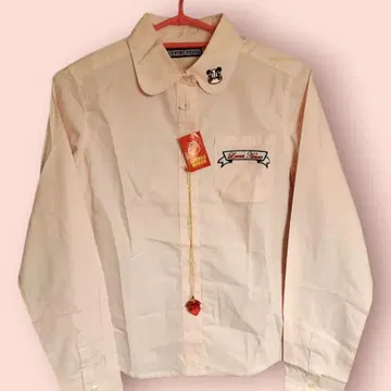 LOVERS HOUSE 미사용 새상품 핑크 긴팔 셔츠 팬더 프린트