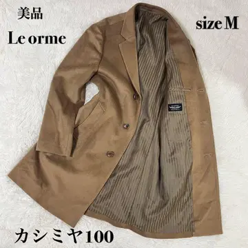새상품급 캐시미어 100% Le orme 체스터 코트 카멜 사이즈 M