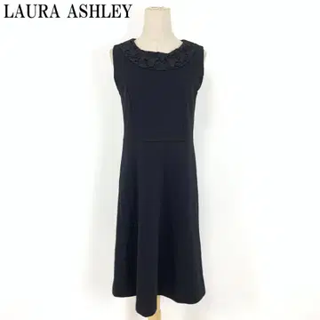 LA7466 로라 애슐리 코튼 슬리브리스 원피스 블랙 9