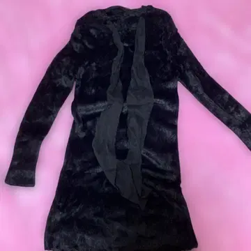 MIIA 복슬복슬 벨로아 원단 원피스