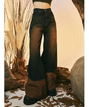 Darich 빈티지 라이크 와이드 데님 팬츠