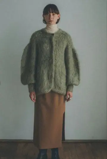 CLANE COLOR MOHAIR SHAGGY CARDIGAN