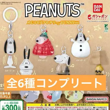 스누피 메지루시 액세서리 전 6종 컴플리트