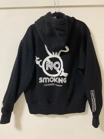 #FR2 NO SMOKING 블랙 후드티 남성용 M