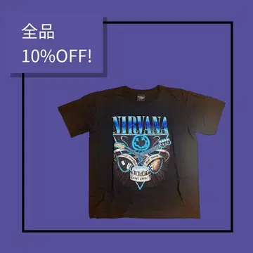 NIRVANA 그래픽 티셔츠 L 블랙