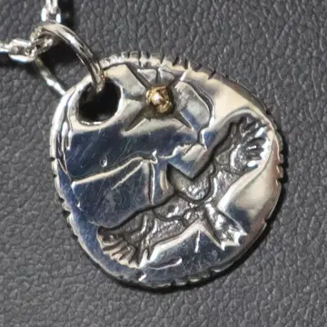 바람을 감싸는 자유 심플한 인디언 스타일 매의 실버 925 목걸이