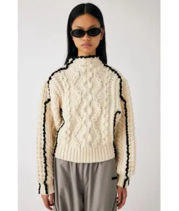 moussy STITCH CABLE 니트