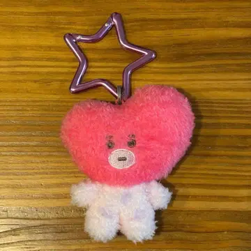 BT21 TATA 핑크 플러시 키 마스코트