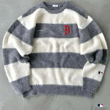 Perushu MLB 모헤어 터치 보더 니트 L