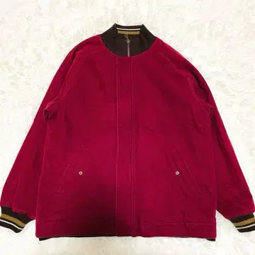 BERKLYROAD 블루종 겨울 방한 바시티 자켓 스타일 빨간색 M