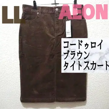 새상품 이온 코듀로이 브라운 타이트 스커트 LL GRL GU