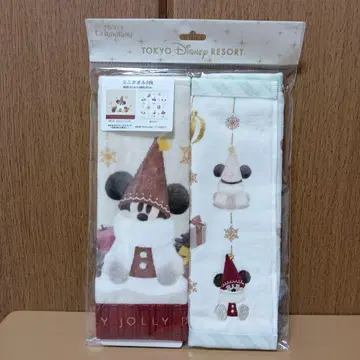 릴린린 미니 타월 2개 세트 디즈니 크리스마스