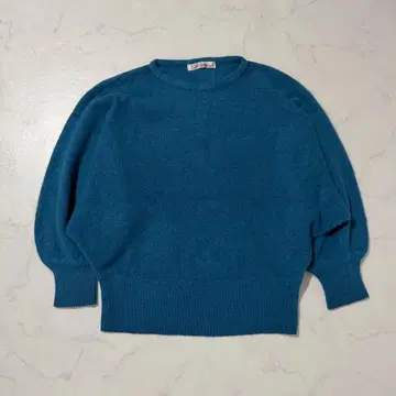 니트 풀오버 긴팔 블루 포근한 봄 가을 출퇴근 깔끔한 캐주얼