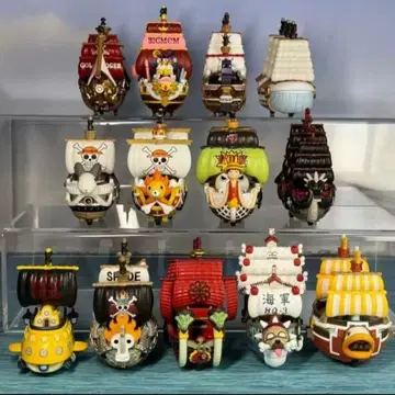 POP MART 정품 원피스 선박 피규어 3개 세트