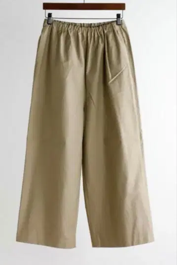 미즈이로 인드 몰스킨 와이드 이지 팬츠 베이지 코튼