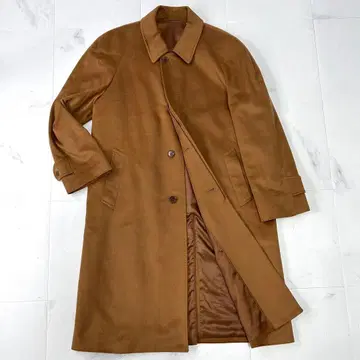 캐시미어 100 스텐카라 코트 기장 106cm 카멜 남성용