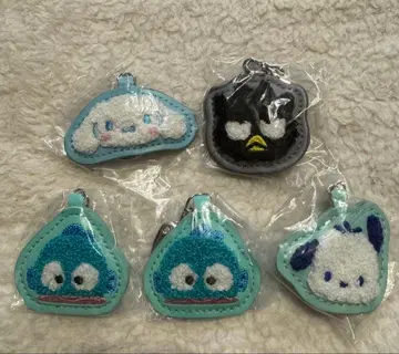 산리오 사가 자수 키링 세트 5개