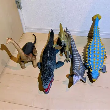 공룡 피규어 BIG 소프트 비닐 5체 세트 스피노사우루스 모사사우루스 등