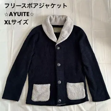 AYUITE 아유이테 XL 플리스 보아 자켓 남성용 네이비