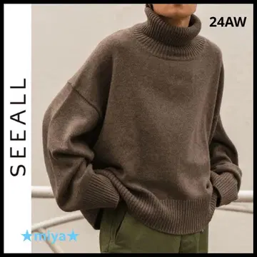 SEEALL 24aw EXTRA OVER HIGH NECK SWEATER