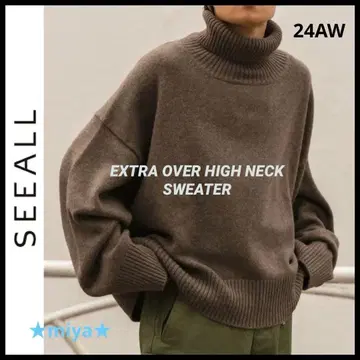 SEEALL / EXTRA 오버 하이넥 스웨터