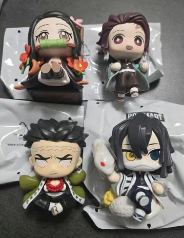 팝마트 귀멸의 칼날 탄지로, 네즈코, 오바나이, 교메이