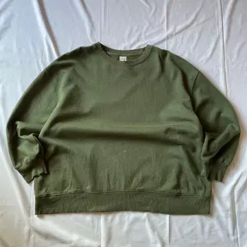 00s 맨투맨 트레이닝복 그런지 Y2K 헤이세이 인기 구제 의류 그린