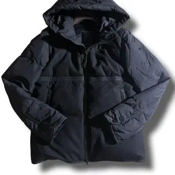 새상품급 DUNO 듀노 다운 자켓 PALM 블랙 M 후드 울 절개