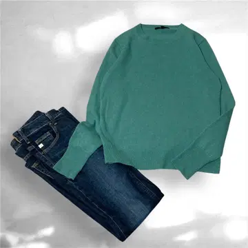 새상품급 유니클로 UNIQLO 캐시미어 100% 니트 스웨터 쿨니트