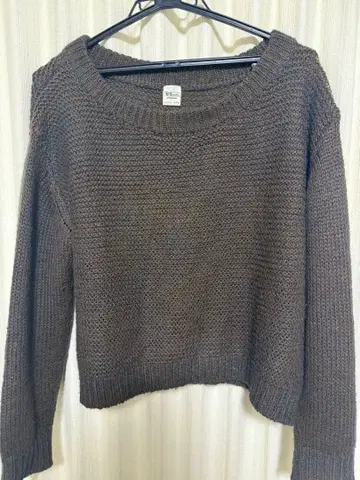 론 헤르만 모헤어 니트 브라운 블루 새상품급