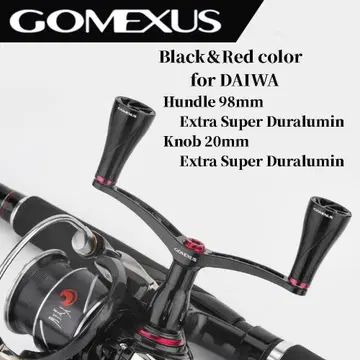 고메사스 더블 핸들 알루미늄 노브 블랙 레드 98mm 다이와