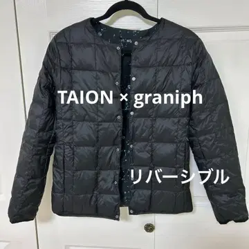 TAION x graniph 리버서블 다운 자켓 S 이너다운