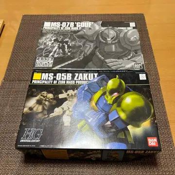 HG UC MS-05B 자쿠 l & MS-07B 구프 (에코플라) 세트