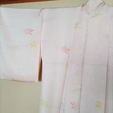 미사용품 순수 실크 츠케사게 호몬기 시츠케 실 기장 149cm