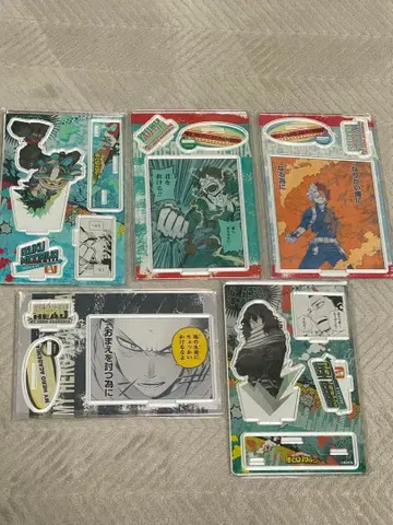 나의 히어로 아카데미아 아크릴 스탠드 5세트 명장면 디오라마 피규어