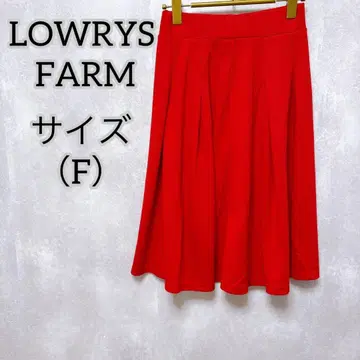 [ LOWRYS FARM ] 로리즈팜 ( F ) 플레어 스커트 미디 기장