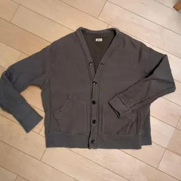 Sanca 카키 그레이 도즘 천축 가디건 새상품급