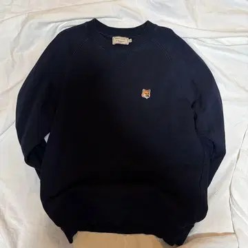 메종 키츠네 M 사이즈 맨투맨 네이비