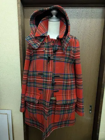 groverall 타탄 체크 더플 코트 S