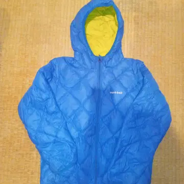 mont-bell 리버서블 다운 자켓 파랑 노랑 XS