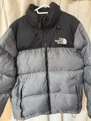 THE NORTH FACE 다운 자켓 블랙/그레이