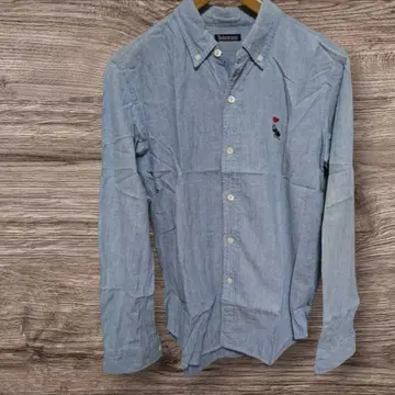 상태 A BOHEMIANS의 버튼 셔츠 보헤미안즈의 데님 패턴 셔츠