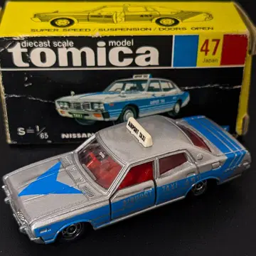 토미카 일본제 블랙 상자 No. 47-3-1 닛산 세드릭 공항 택시