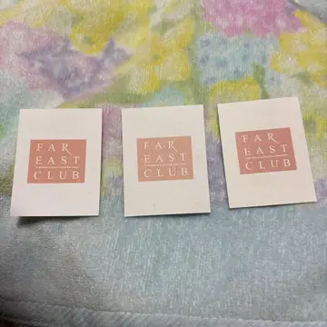 FAR EAST CLUB 스티커 3개 세트