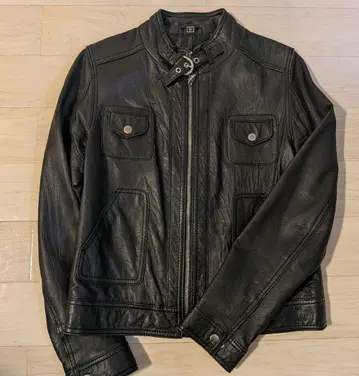 DEGNER 블랙 가죽 자켓