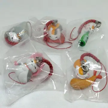 나츠메 우인장 냥코 선생님 일본풍 피규어 캡슐 토이 스트랩 5종