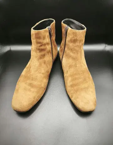 새상품급 파비오 루스코니 스웨이드 숏부츠 36 카멜 이탈리아제