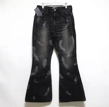 MASU BOYS FEATHER BELL-BOTTOM JEANS 블랙